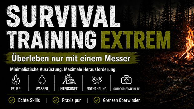 Survival Training Extrem: Überleben nur mit einem Messer