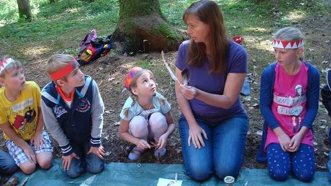 Wildniswiesel Camp für Kinder von 6 - 10 Jahren